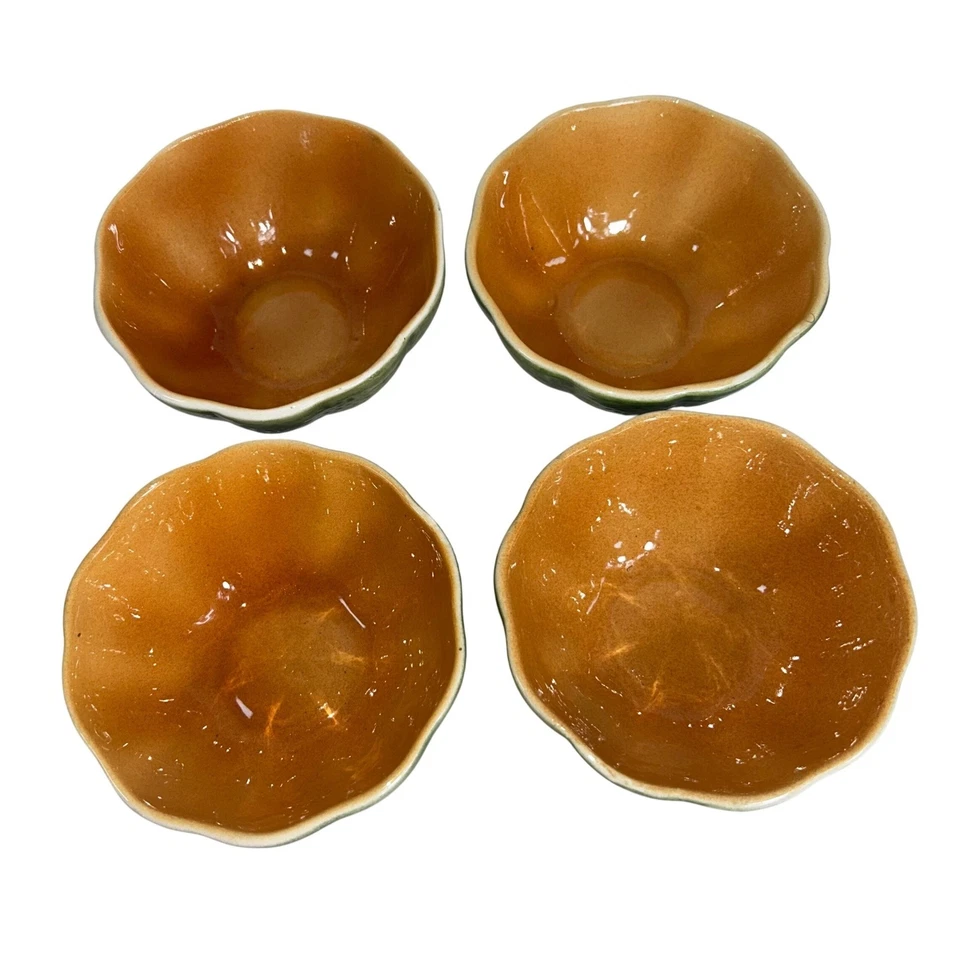 Vintage Knobler Japón cerámica mayólica arte cerámica fruteros y platillos 8 piezas Foto 2 de 4