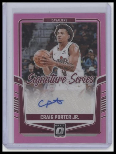 2024-25 Donruss Optic #SS-CPJ Craig Porter Jr. Signature Series Pink #/25