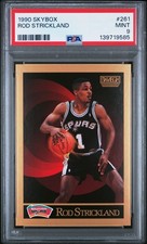 1990 SKYBOX #261 ROD STRICKLAND PSA 9