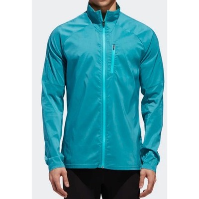adidas Supernova Confident Three Season Mens Running Jacket CY5787 Aqua Size XL