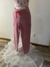 Figs Scrub Pants Technical Collection, Pink Rose, Slim Leg, Size XS