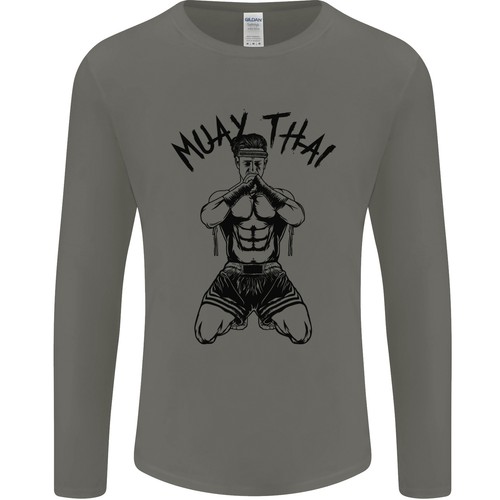 Muay Thai Kämpfer Gemischte Kampfsport Mma Herren Langarm T-Shirt