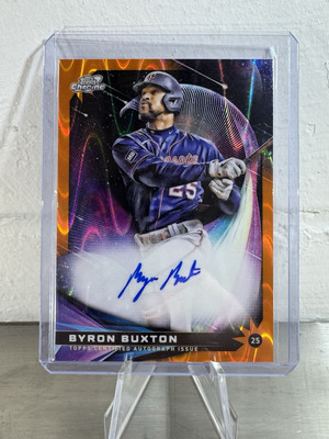 2022 Topps Cosmic Chrome - Byron Buxton - Star Gaze Auto SGA-BB - Orange /25