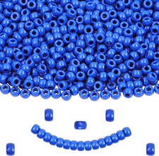 Royal Blue Pony Beads for Bracelet 1000 Pcs Plastic Beads for Friendship Bracele