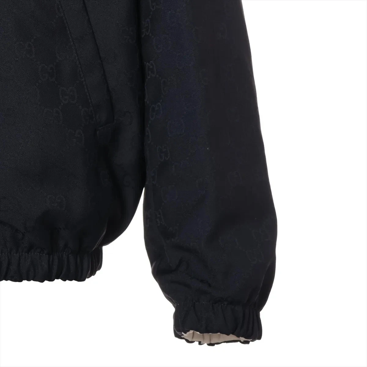 Gucci GG Giacca Cotone e Poliestere 44 Uomo Navy x Bianco 787211 Reversibile