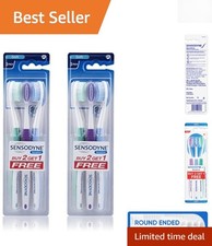 Sensitive Teeth Friendly Toothbrush Set, Soft Bristles for Easy Cleaning