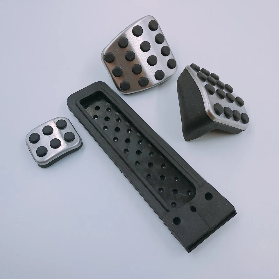 MT Foot Gas Brake Pedal Pad Cover For Mercedes-Benz E S SL SLK CL CLK 4PCS - Imagem 2 de 4