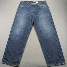 Vintage Levi's SilverTab Jeans Mens 38x34 Blue Baggy Wide Leg Loose Fit Y2K