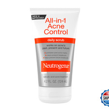 Neutrogena All-In-1 Acne Control Daily Face Scrub To Exfoliate And Treat Acne