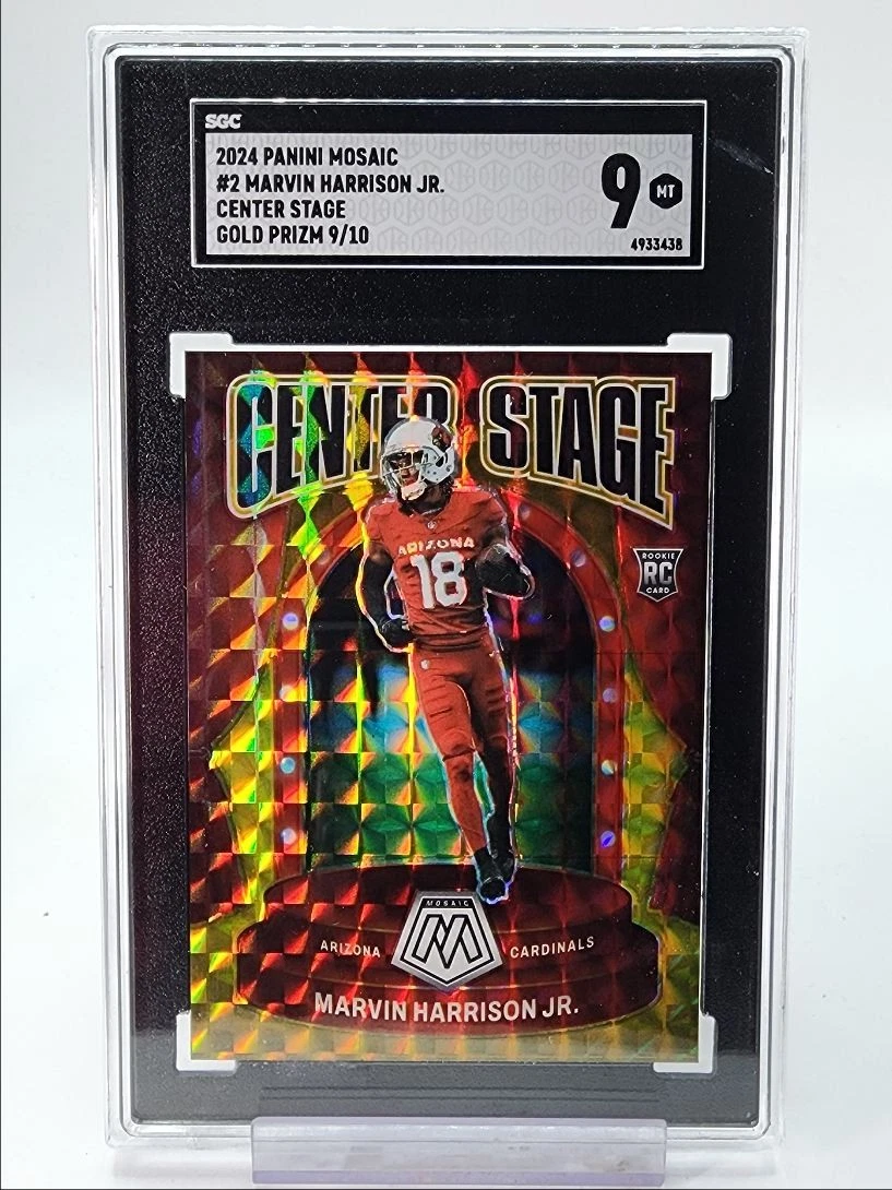 Marvin Harrison Jr. Panini Mosaic Center Stage #2 Gold