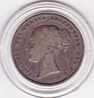 Sharp  Details  - 1859   Queen  Victoria    Silver  (92.5%)  Shilling  Coin — photo 2