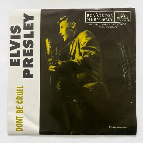 ELVIS PRESLEY - DON'T BE CRUEL - MEXICAN 7" EP PS WEAR COVER, ROCK & ROLL