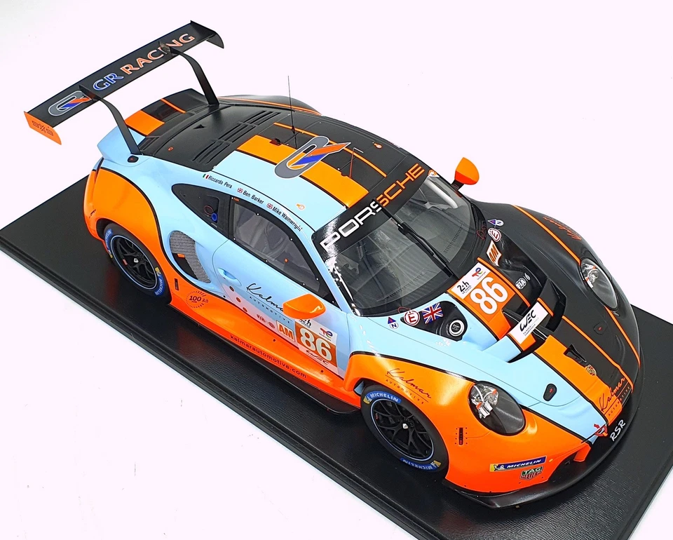 Spark 1/12 Scale 12S046 - Porsche 911 RSR Gr Racing Le Mans Gulf 2023 #86 - Image 2 of 4