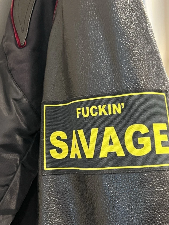 Roberto Cavalli Мужская куртка-бомбер кожи и нейлона совершенно новый с ярлыками размер 38 - Изображение 4 из 4