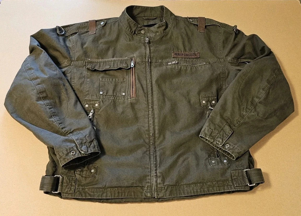 Preços baixos em Harley-Davidson Green Casacos, jaquetas e Coletes