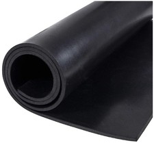 Customizable Solid Neoprene Sheet 1/8" Thick x 12"W x 24"L for Crafts  Flooring