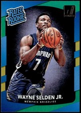 2017-18 Donruss #153 Wayne Selden Jr. Green Flood Rated Rookie E1