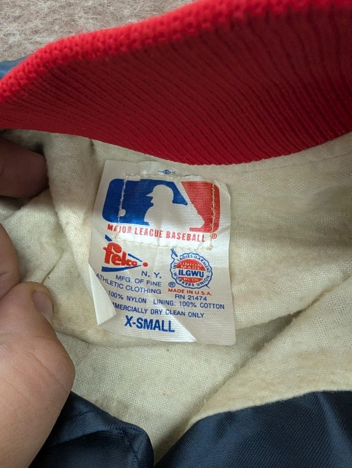 Vintage 70’s/80’s Boston Red Sox Felco Jacket XSmall Ortiz Clemens Monster MLB - Image 4 of 4