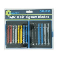 14PC Jigsaw Blade Assorted Set Fits Bosch For Wood Metal Plastic Cutting