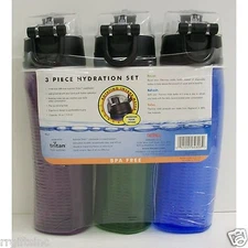 Water Bottles 3 pk Camping,Sports, Hiking,Exercise, Cycling, Tennis,Hydration