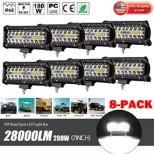 24x 7inch 800w Led Work Lights Bar Spot Pods Fog Lamp Offroad Driving Truck Atv 24x 7inch 800w Led Work Lights Bar Spot Pods Fog Lamp Offroad Driving Truck Atv