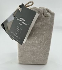Linen Erased Jacquard Euro Pillow Sham Pillowcase Square Natural Threadery NEW
