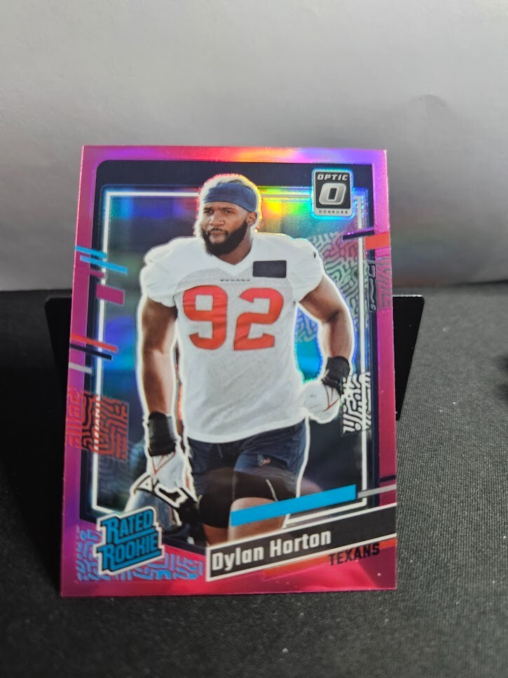 2023 Donruss Rated Rookie Optic Preview Pink #340 Dylan Horton RC