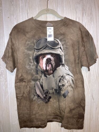 Boys Youth XL graphic Tie Dye T-shirt bulldog Short Sleeve New NWT