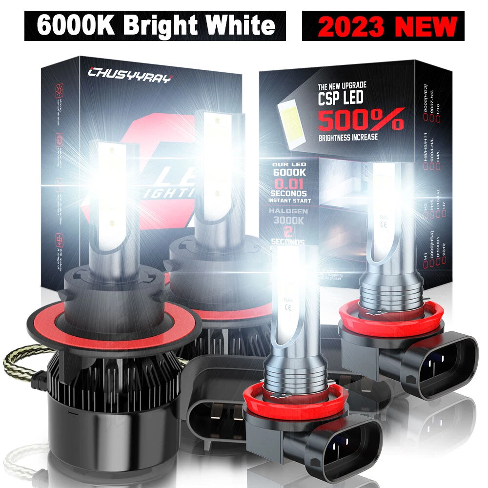 For Jeep Renegade 2015 2016-2020 LED Headlight High/Low + Fog Light Bulbs Combo