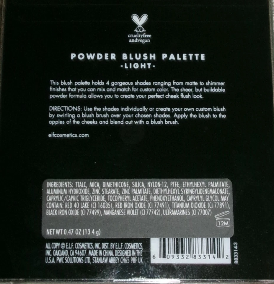 e.l.f. Powder Blush Pallette -Light NEW - Image 2 of 2