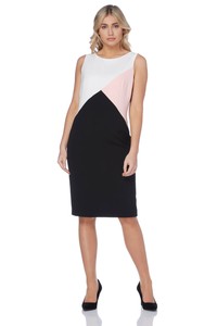 roman originals colour block dress