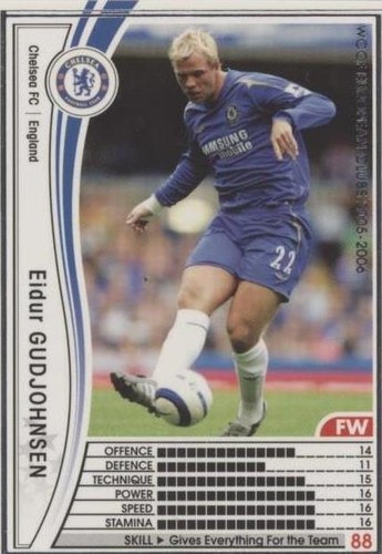 CORINTHIAN PROSTARS SERIES 12 EIDUR GUDJOHNSEN CHELSEA AWAY PRO422