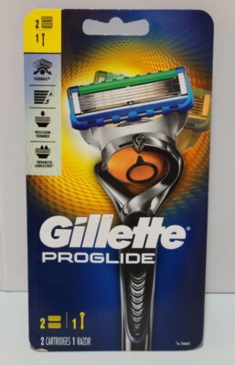 BRAND NEW SEALED Gillette ProGlide Men's, 1 Handle and 2 Refills Cartridges