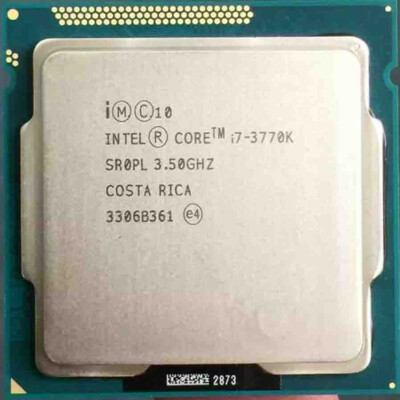 3rd Gen Compatible Intel Core i7-3770K LGA1155 CPU Processor 3.5GHz Quad Core 8M