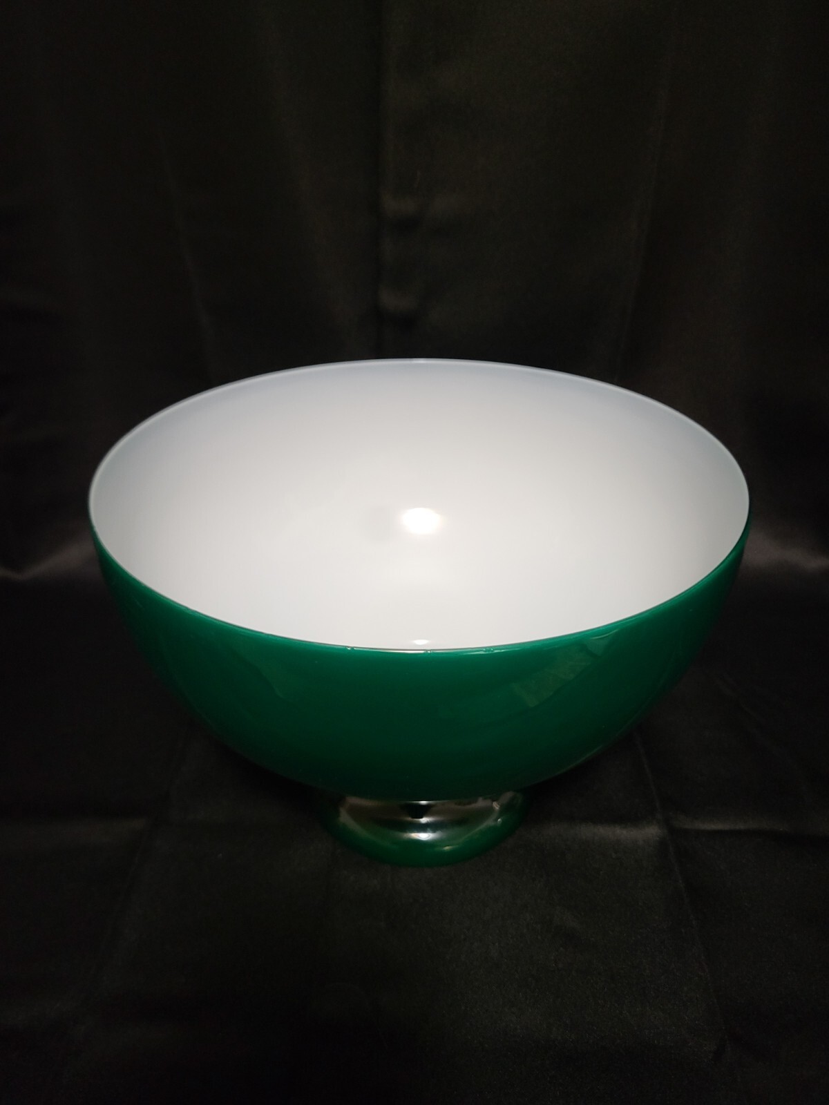 Antique Oil Lamp Shade Cased Glass 10 Inch Fitter Kerosene Oil Exc