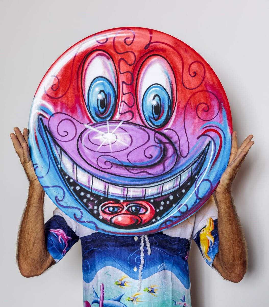 Kenny Scharf PLURBLE Tondo Print Signed Circle Limited