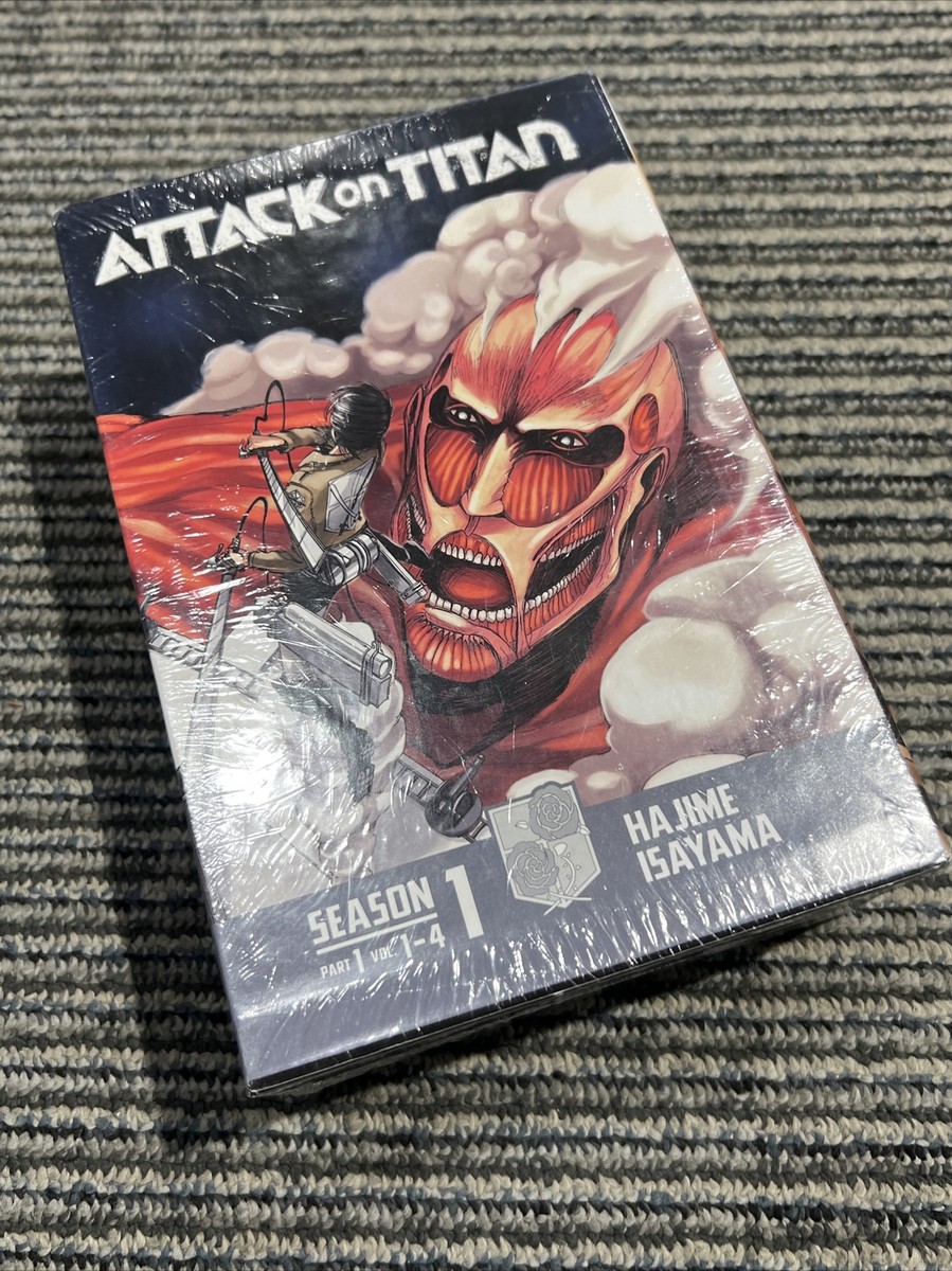 Attack on Titan Season 1 Part 1 Manga Box Set Vol 1-4