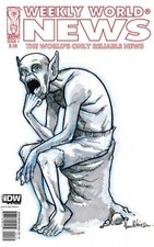 Weekly World News #1 Alan Robinson Sketch Cover (2010) IDW Comics