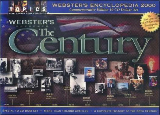 The Century: Webster's Encyclopedia 2000 Commemorative 10 Disc Set PC CD learn
