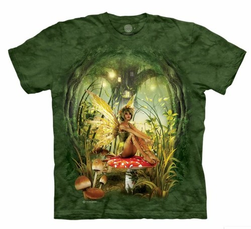 The Mountain Toadstool Fairy Kurzarm Fantasy Erwachsene T-Shirt (SM - 5X) - Bild 1 von 3