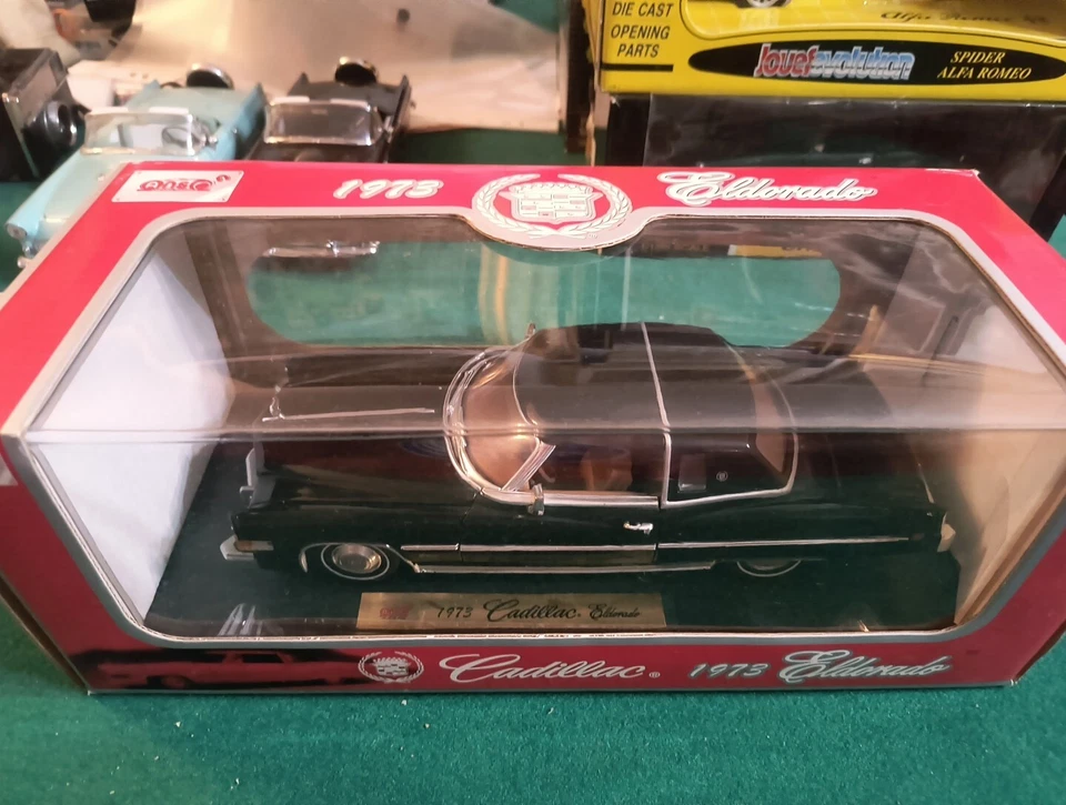 cadillac eldorado 1973 anson 1 18 nera in scatola originale  - Immagine 2 di 4