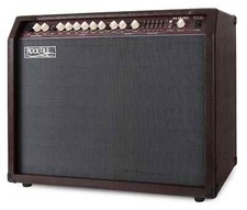 Rocktile Ampli Guitare Acoustique Vintage Combo 3-Band EQ 2 Canaux 60W Marron