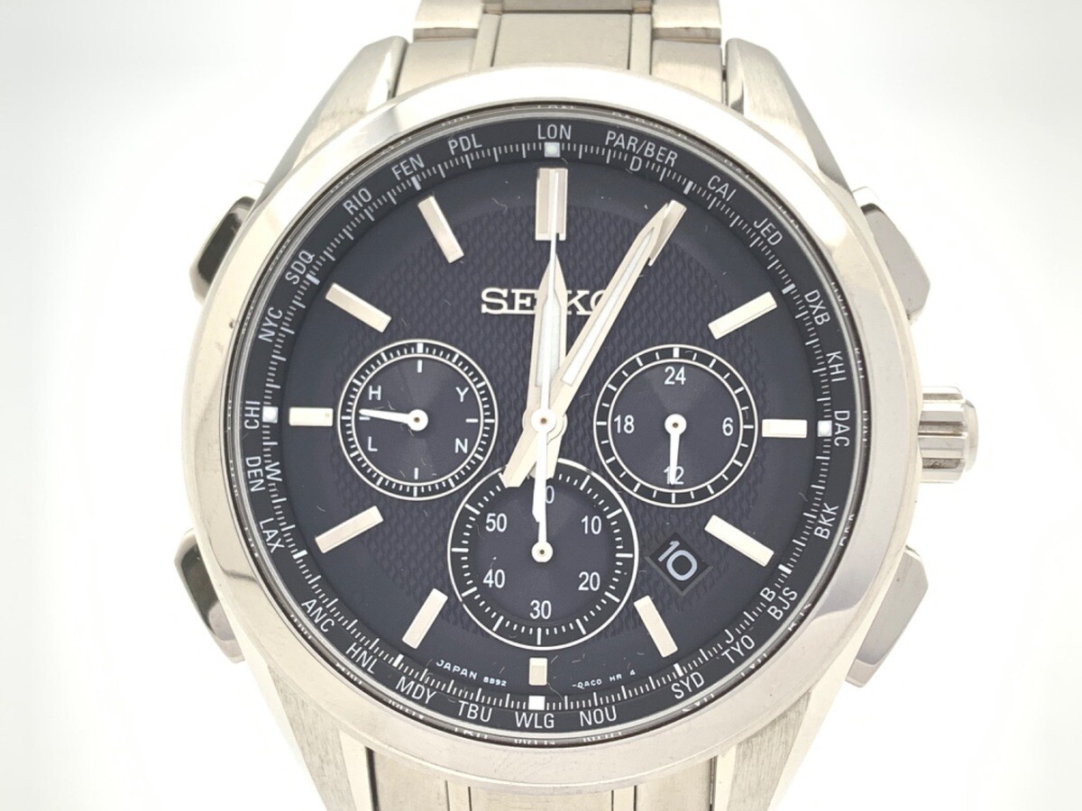 Seiko Brightz Saga197/8B92-0Aa0 Titanium Watch, 1 Year Warranty, Used, 17cm