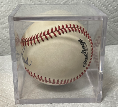 JOHNNY BENCH SIGNED AUTOGRAPHED BASEBALL CINCINNATI REDS RAWLINGS