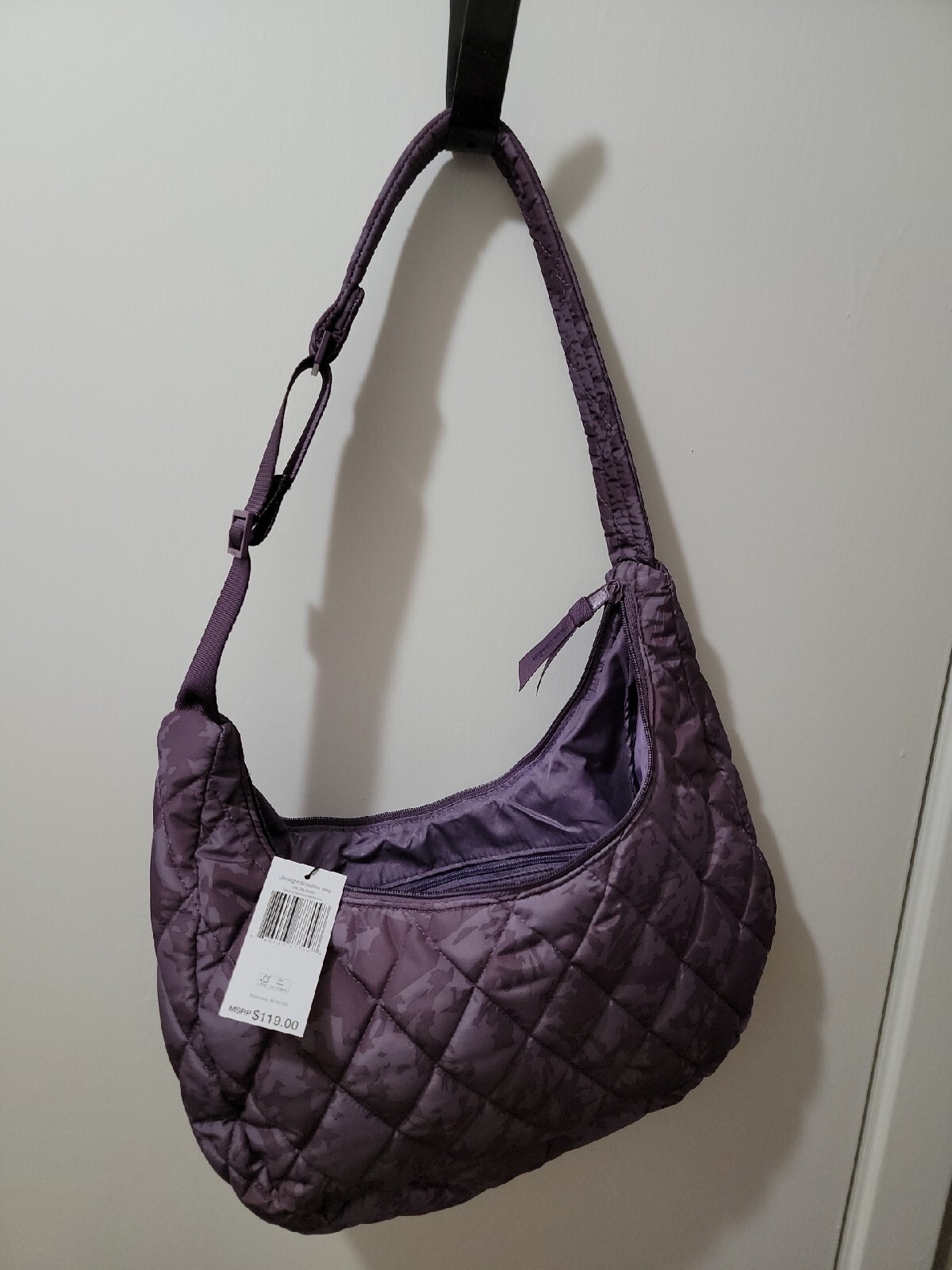 NEW W/TAGS Vera Bradley Ultralight Shoulder Bag Tonal Chrysanthemums