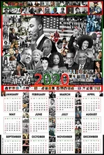 Black History Collectors Poster  CALENDAR 2020