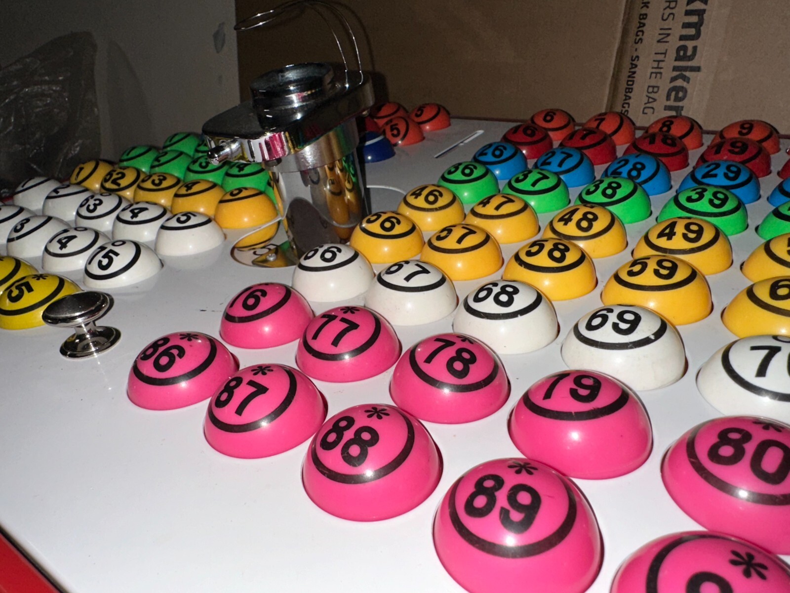 Professional Club Table Top Bingo Game Blower Machine All Working 90 Balls. eBay