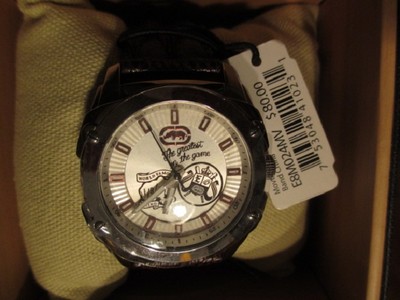 Marc Ekco Rhino Mens Designer Watch with Brown Leather Band 
