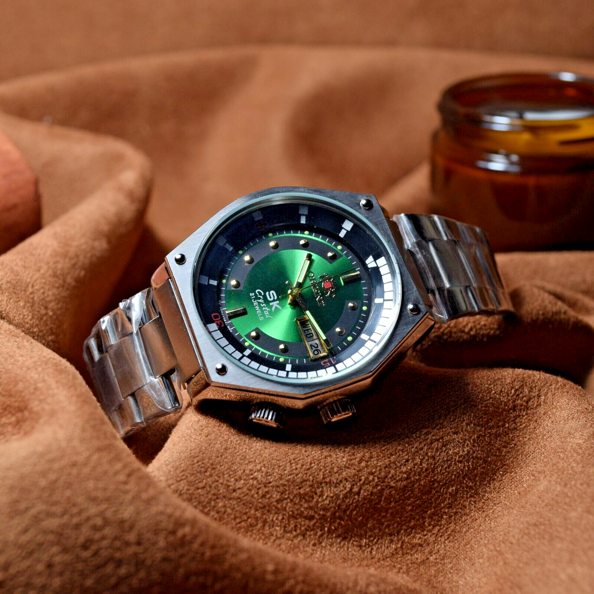 ORIENT SK Crystal 自動巻き腕時計 21ジュエル オリエント「クリスタル」21ジュエル自動巻き : r/JapaneseWatches
