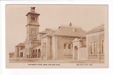 Albury The Railway Station RPPC
